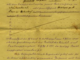 Einbürgerungsurkunde Friedrich August Nerger